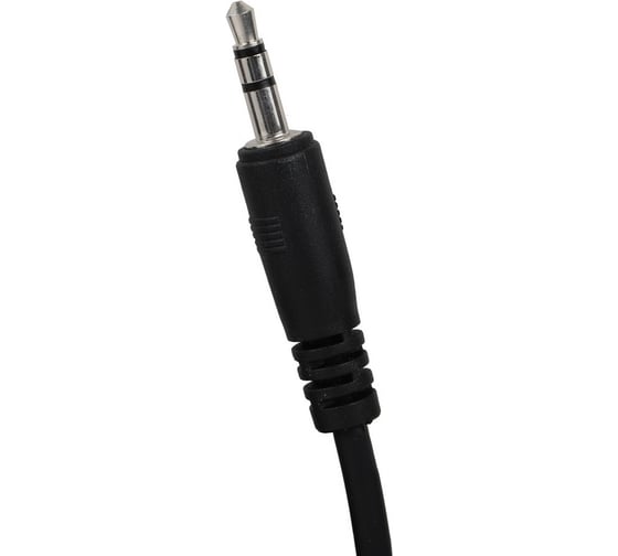 Кабель с разъемом Alca AUX 3.5 mm 1 м черный 510910