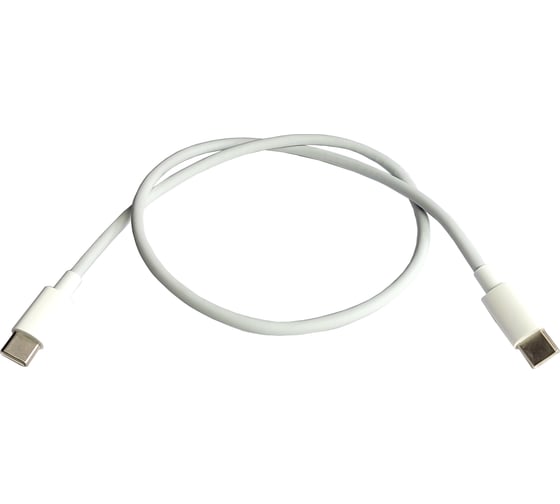 Кабель для зарядки Nord-Yada Android Type-C/Type-C 60W, 3А, 0.5м, белый (TPE) 908968 1