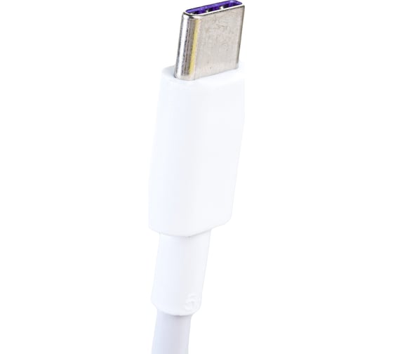 Кабель для зарядки Nord-Yada Android USB-TYPE C 5А 0,5м белый (TPE) 908964
