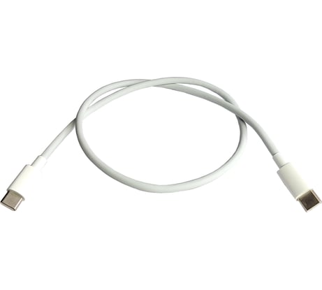 Кабель для зарядки Nord-Yada Android TYPE C-TYPE C 3A 100W 0,5м белый (TPE) 908966