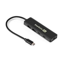 USB-Хаб концентратор 4-в-1 ExeGate DUB-2C2P/5G кабель-адаптер USB 3.2 Gen1 Type C 2xUSB3.2 Gen1 Type-A 5G /2xUSB3.2 Gen1 Type-C 5G, SuperSpeed USB 5Gbps, 298176