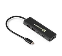 USB-Хаб концентратор 4-в-1 ExeGate DUB-2C2P/10G кабель-адаптер USB 3.2 Gen2 Type C 2xUSB3.2 Gen2 Type-A 10G /2xUSB3.2 Gen2 Type-C 10G, SuperSpeed+ USB 10 298169