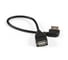Удлинитель ExeGate USB 2.0 EX-CC-USB2-AMAF-0.15L Am/Af, угловой 90-градусный коннектор, горизонтальный левый, 0.15 м 299703 1