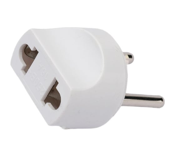 Переходник TDM ELECTRIC тип С1-В - тип A/F, круглый, 16A, 250В, белый SQ1806-0085