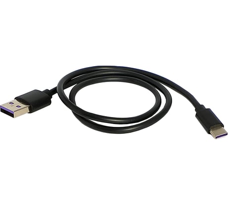 Кабель для зарядки Nord-Yada Android USB/Type-C 3А, 1м чёрный (PVC) 908963