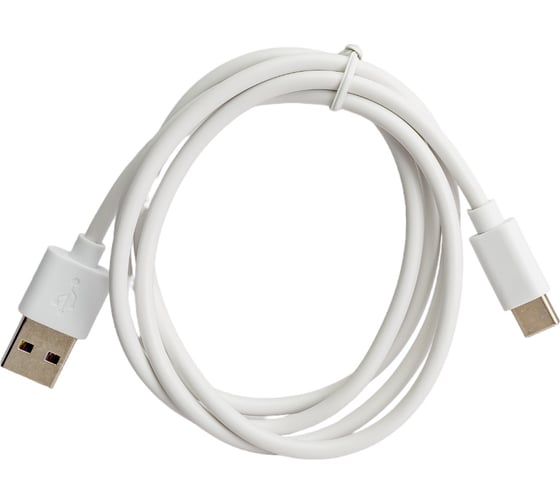 Кабель для зарядки Nord-Yada Android USB-TYPE C 3А 1м белый (PVC) 908962