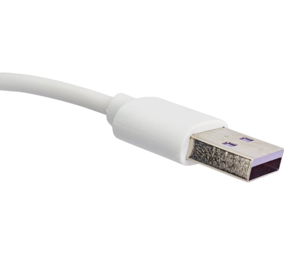 Кабель для зарядки Nord-Yada Android USB-TYPE C 3А 1м белый (PVC) 908962