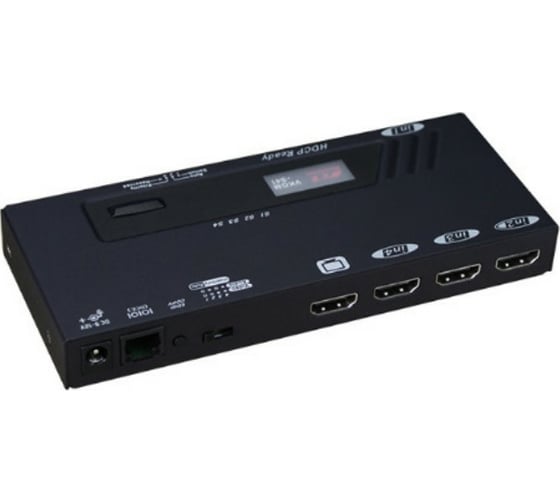 Переключатель REXTRON AV HDMI 4K, макс. разрешение 3840 x 2160, 4 входа, 1 выход, ИК VKGM-S41 1