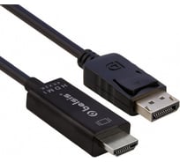 Кабель-адаптер Belsis DisplayPort - HDMI 4Kx2K, 1.0 м, чёрный BW8804