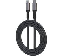 Кабель Epilso USB-С вилка - USB-C вилка, 1 м, 100Вт, чёрный (E-Marker, 10 Гбит/с) EPD-C1015