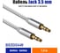 Кабель Belsis Jack 3,5 mm, m - m, вилка - вилка, 1.0 м., белый, стерео, коробка с EAN BS3004W 2