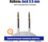 Кабель Belsis Jack 3,5 mm, m - m, вилка - вилка, 1.0 м., белый, стерео, коробка с EAN BS3004W 3