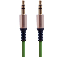 Кабель Belsis Jack 3.5 mm - Jack 3.5 mm, вилка - вилка, 0.95 м, зеленый BS3018