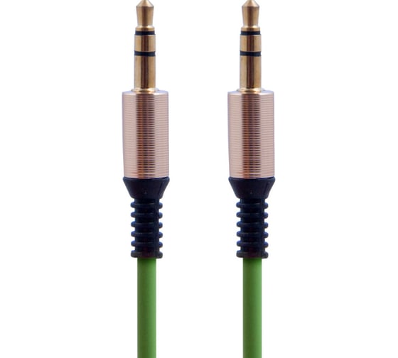 Кабель Belsis Jack 3.5 mm - Jack 3.5 mm, вилка - вилка, 0.95 м, зеленый BS3018
