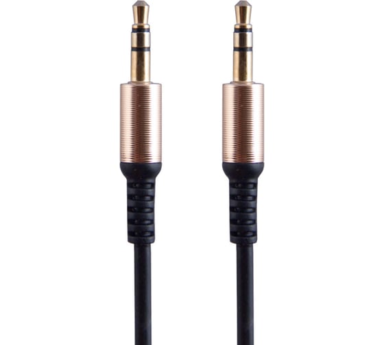Кабель Belsis Jack 3.5 mm - Jack 3.5 mm, вилка - вилка, 0.95 м, черный, стерео BS3012 1