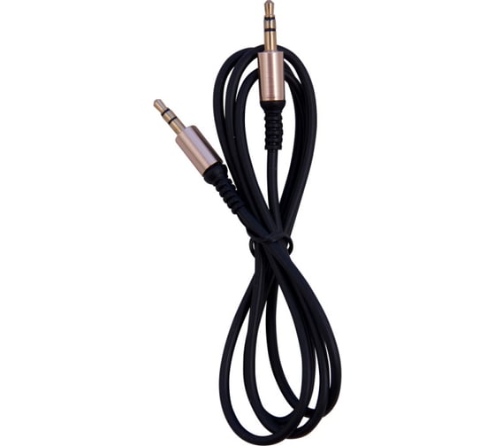 Кабель Belsis Jack 3.5 mm - Jack 3.5 mm, вилка - вилка, 0.95 м, черный, стерео BS3012