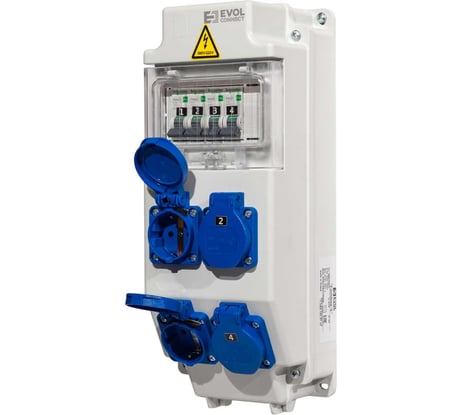 Щит с розетками навесной COMBOX 5 EVOL 01010011