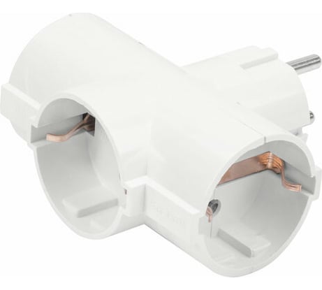 Сетевой переходник SONNEN U-030G, 3 розетки, с заземлением, 16 А, 511441