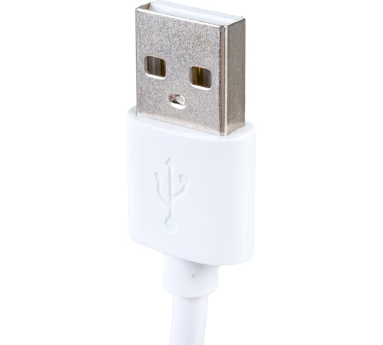 Кабель для зарядки Nord-Yada iPhone USB-Lightning 2А 1м белый (TPE) 908935