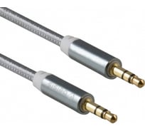 Кабель Belsis Jack 3,5 mm, m - m, вилка - вилка, 1.0 м., серый, стерео BS3004G