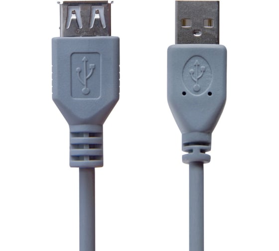 Мультимедийный кабель Belsis USB 2.0 A вилка-USB А розетка, без фильтра длина 3 м. BW1409 1