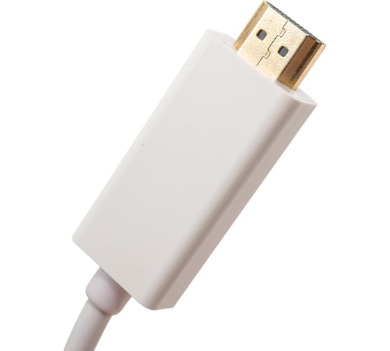 Переходник Cablexpert mini DisplayPort - HDMI, 20F/19M, длина 10см белый A-mDPF-HDMIM-001-W