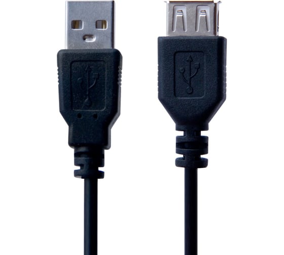 Мультимедийный кабель Belsis USB 2.0 A вилка-USB А розетка, без фильтра, длина 1.5 м. BW1408 1