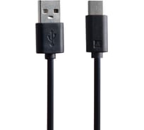 Кабель Belsis USB 2.0 A - USB Type C вилка - вилка, 1,0 м., черный, цветной пакет с EAN SP3107