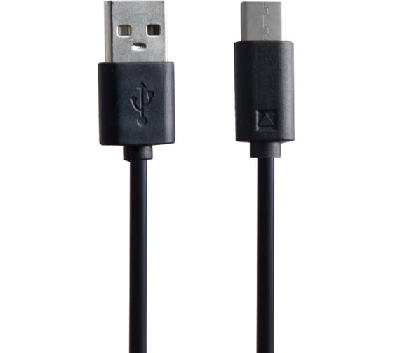 Кабель Belsis USB 2.0 A - USB Type C вилка - вилка, 1,0 м., черный, цветной пакет с EAN SP3107 1