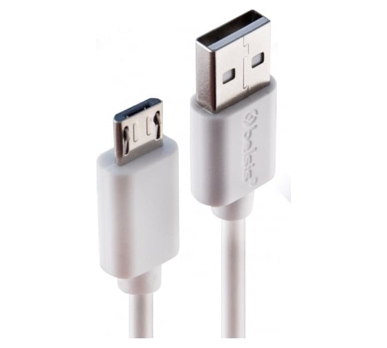 Кабель Belsis USB 2.0 А вилка - Micro USB вилка, 1.2 м, быстрая зарядка, 1,8 А, белый BW1432W 1