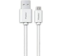 Кабель Belsis USB 2.0, A - Micro USB, вилка - вилка, 0.95 м., белый, коробка с EAN BS3013