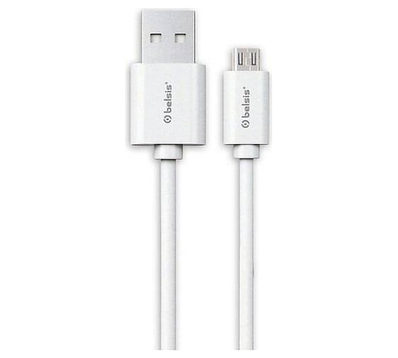Кабель Belsis USB 2.0, A - Micro USB, вилка - вилка, 0.95 м., белый, коробка с EAN BS3013 1