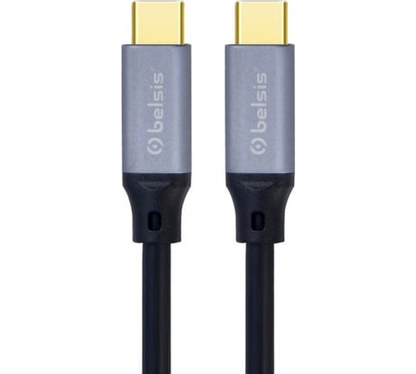 Кабель-адаптер USB 3.1 Type C (m) - USB 3.1 Type C (m), Power Delivery, 1,5 м, чёрный Belsis BW8904