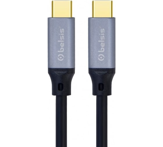Кабель-адаптер USB 3.1 Type C (m) - USB 3.1 Type C (m), Power Delivery, 1,5 м, чёрный Belsis BW8904 1