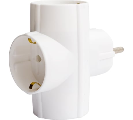 Сетевой разветвитель-тройник Perfeo RU POWER 16А, 3 гнезда с заземлением 30015917