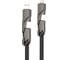 Кабель REXANT 4в1 USB-А – Type-C, Lightning – Type-C, 60Вт, 1м, в черной оплетке 18-1128 1