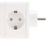 Двойник электрический REXANT Куб 16А с/з, 2 разъема USB-A 2,4А, 1 разъем USB-C 3А, с ночной подсветкой, белый 11-1251 7