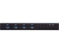 Коммутатор ATEN 4-портовый USB 3.2 Gen1 промышленный коммутатор для совместного использования 4-х периферийных устройств US3344i-AT
