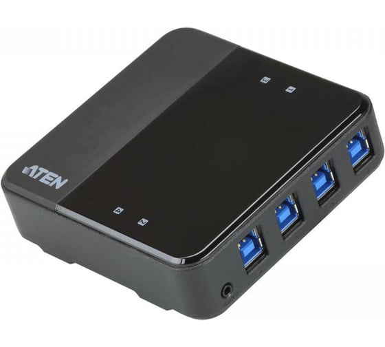 Коммутатор ATEN 4-портовый USB 3.2 Gen1 коммутатор для совместного использования 4-х периферийных устройств US3344-AT