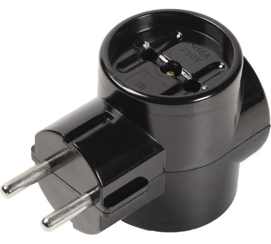 Разветвитель Smartbuy 3 гнезда без заземления 16А 250B SBE-16-A06-3z 1