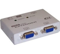 Удлинитель REXTRON VGA передающий блок, 1 вход, 2 выхода, до 1280х1024, UTP Кат.5e до 150м EV-12L