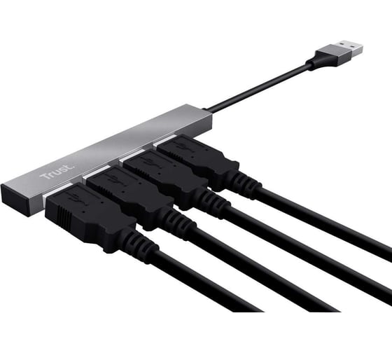 Разветвитель usb Trust 23786 для компьютера внешний на 4 порта Halyx Б0052713