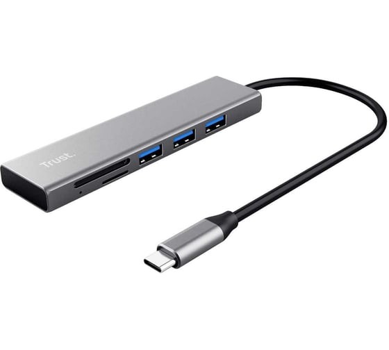 Разветвитель usb Trust 24191 для компьютера внешний Halyx Б0052712