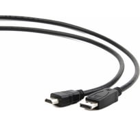 Кабель Bion DisplayPort-HDMI, 20M/19M, экран, 1, 8м, черный BXP-CC-DP-HDMI-018