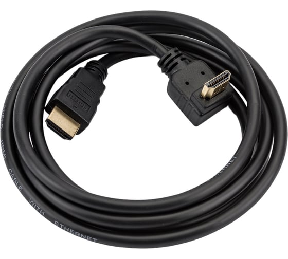 Кабель Bion HDMI 18м, v1.4,19M/19M, угловой разъем, BXP-CC-HDMI490-018