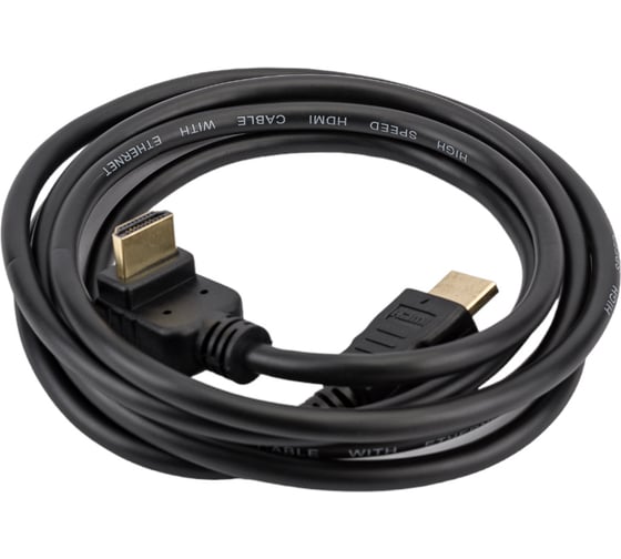 Кабель Bion HDMI 18м, v1.4,19M/19M, угловой разъем, BXP-CC-HDMI490-018