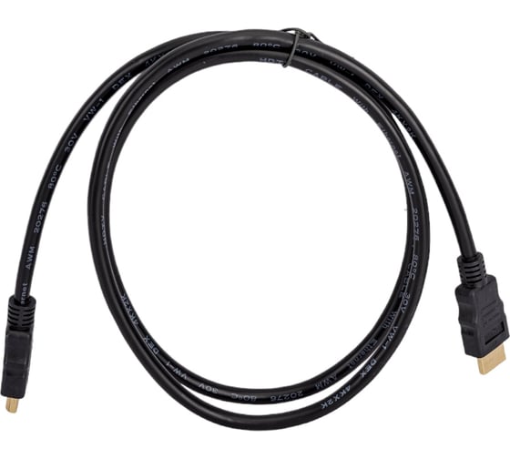 Кабель Bion HDMI v2.0, 19M/19M, 3D, 4K UHD, 1м, черный BXP-HDMI2MM-010