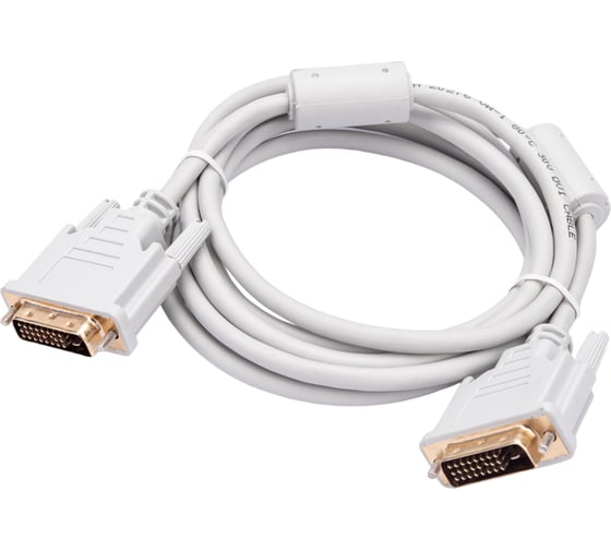 Кабель Bion DVI-D dual link 25M/25M, экран, ферритовые кольца, 1.8м BXP-CC-DVI2-018