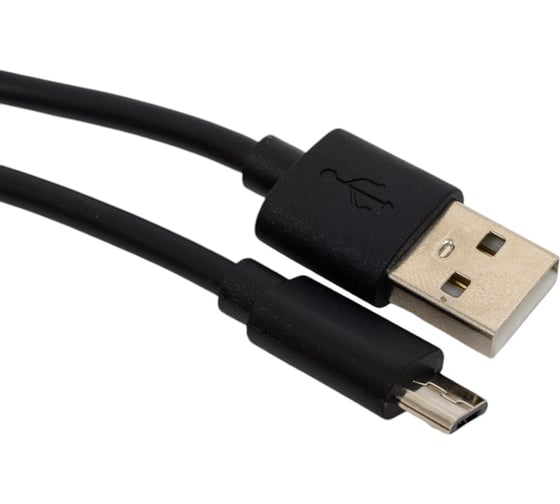 Кабель для зарядки Nord-Yada USB-Micro 2А 0.5м чёрный (TPE) 908926
