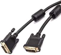 Кабель Aopen/Qust DVI 24+1 M/M 1.5m, 2 фильтра ACG442GD-1.5M